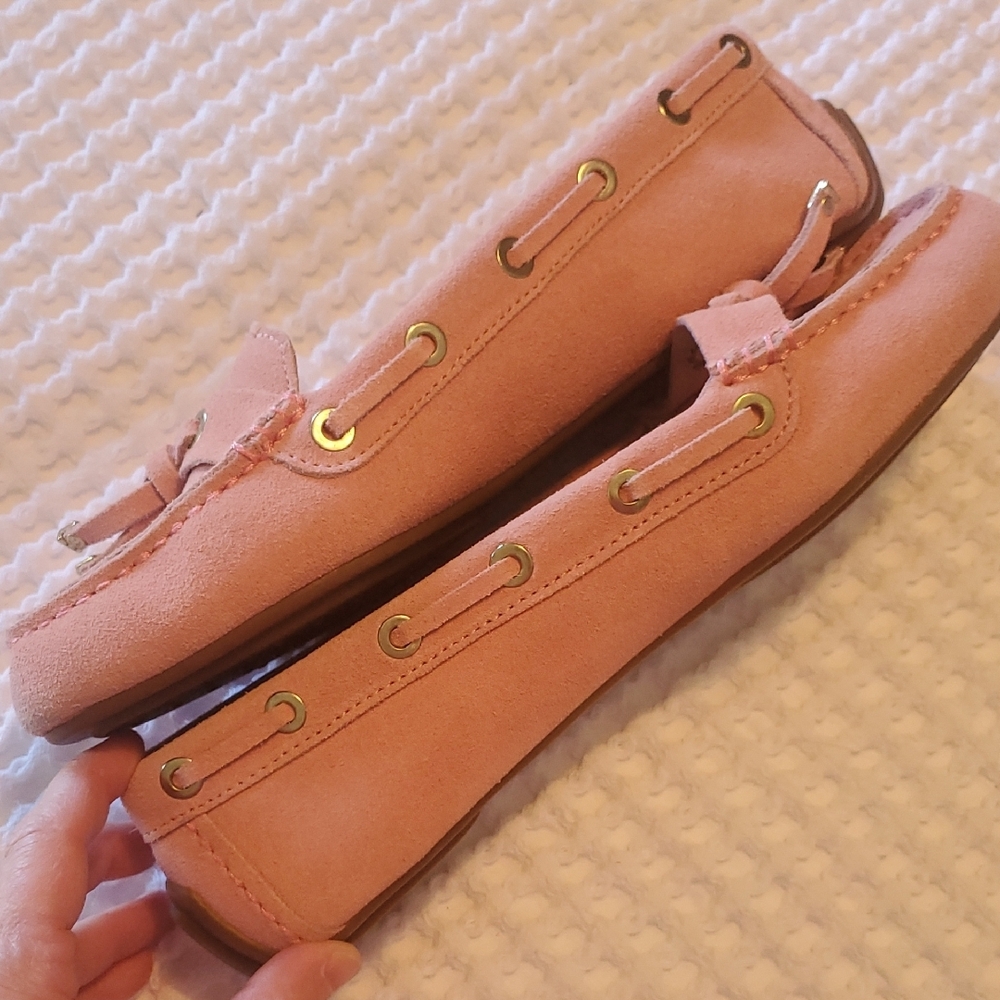 Talbots Pink Suede Moc for Women - Picture 5 of 7